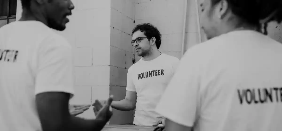 Community members working side by side